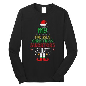 ItS Too Hot For Ugly Christmas Funny Xmas Women Long Sleeve Shirt