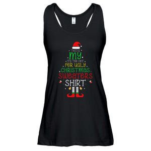 ItS Too Hot For Ugly Christmas Funny Xmas Women Ladies Essential Flowy Tank