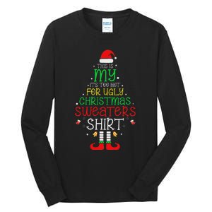 ItS Too Hot For Ugly Christmas Funny Xmas Women Tall Long Sleeve T-Shirt