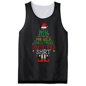 ItS Too Hot For Ugly Christmas Funny Xmas Women Mesh Reversible Basketball Jersey Tank