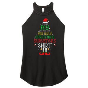 ItS Too Hot For Ugly Christmas Funny Xmas Women Women's Perfect Tri Rocker Tank