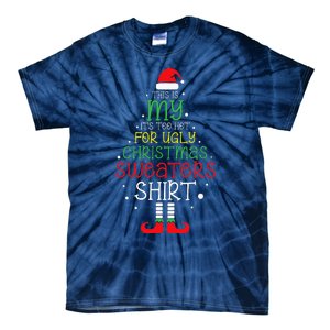 ItS Too Hot For Ugly Christmas Funny Xmas Tie-Dye T-Shirt