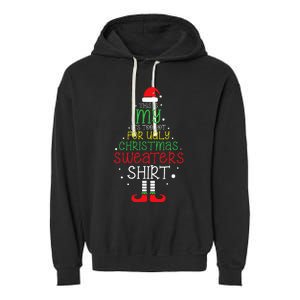 Its Too Hot For Ugly Christmas Funny Xmas Garment-Dyed Fleece Hoodie