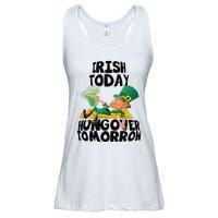 Irish Today Hungover Tomorrow Drinking Saint Patrick's Day Ladies Essential Flowy Tank