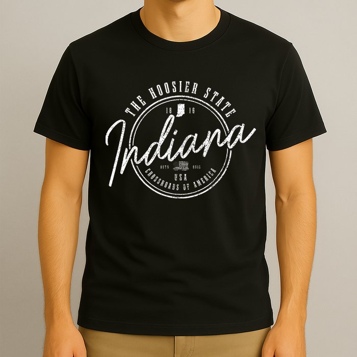 Indiana The H.O.O.S.I.E.R State Est. 1816 Usa America Souvenir T-Shirt