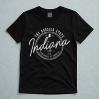 Indiana The H.O.O.S.I.E.R State Est. 1816 Usa America Souvenir T-Shirt