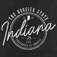 Indiana The H.O.O.S.I.E.R State Est. 1816 Usa America Souvenir 25L Jumbo Tote