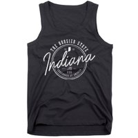 Indiana The H.O.O.S.I.E.R State Est. 1816 Usa America Souvenir Tank Top