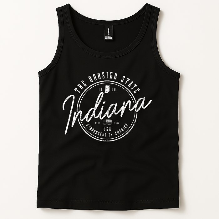 Indiana The H.O.O.S.I.E.R State Est. 1816 Usa America Souvenir Tank Top