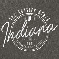 Indiana The H.O.O.S.I.E.R State Est. 1816 Usa America Souvenir Cotton Canvas Backpack