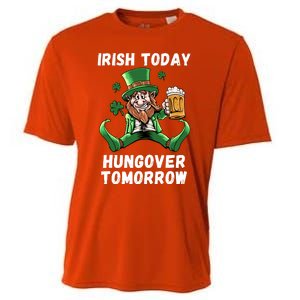 IRISH TODAY HUNGOVER TOMORROW ST PATRICKS DAY Cooling Performance Crew T-Shirt