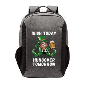 IRISH TODAY HUNGOVER TOMORROW ST PATRICKS DAY Vector Backpack