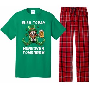 IRISH TODAY HUNGOVER TOMORROW ST PATRICKS DAY Pajama Set