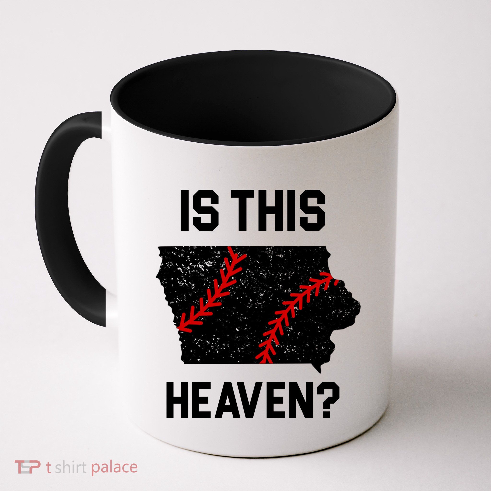 Is This Heaven Iowa Baseball Mug