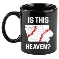 Is This Heaven Iowa Baseball 11oz C Handle Ceramic Mug