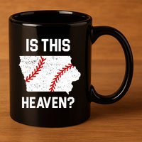 Is This Heaven Iowa Baseball 11oz C Handle Ceramic Mug