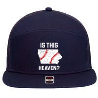 Is This Heaven Iowa Baseball 7 Panel Mesh Trucker Snapback Hat