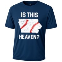 Is This Heaven Iowa Baseball Cooling Performance Crew T-Shirt
