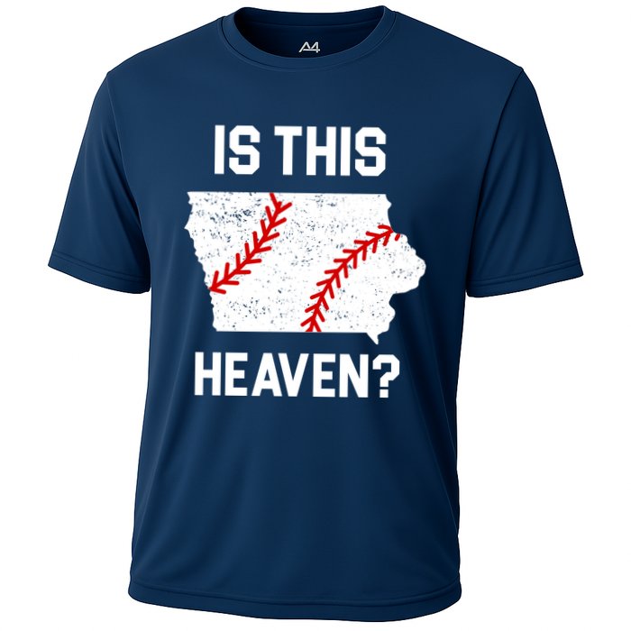Is This Heaven Iowa Baseball Cooling Performance Crew T-Shirt