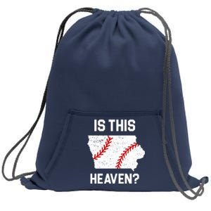 Is This Heaven Iowa Baseball Sweatshirt Cinch Pack Bag