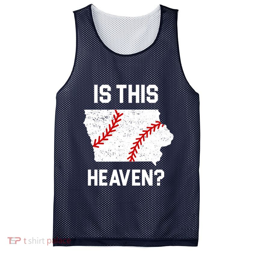 Is This Heaven Iowa Baseball Mesh Reversible Basketball Jersey Tank