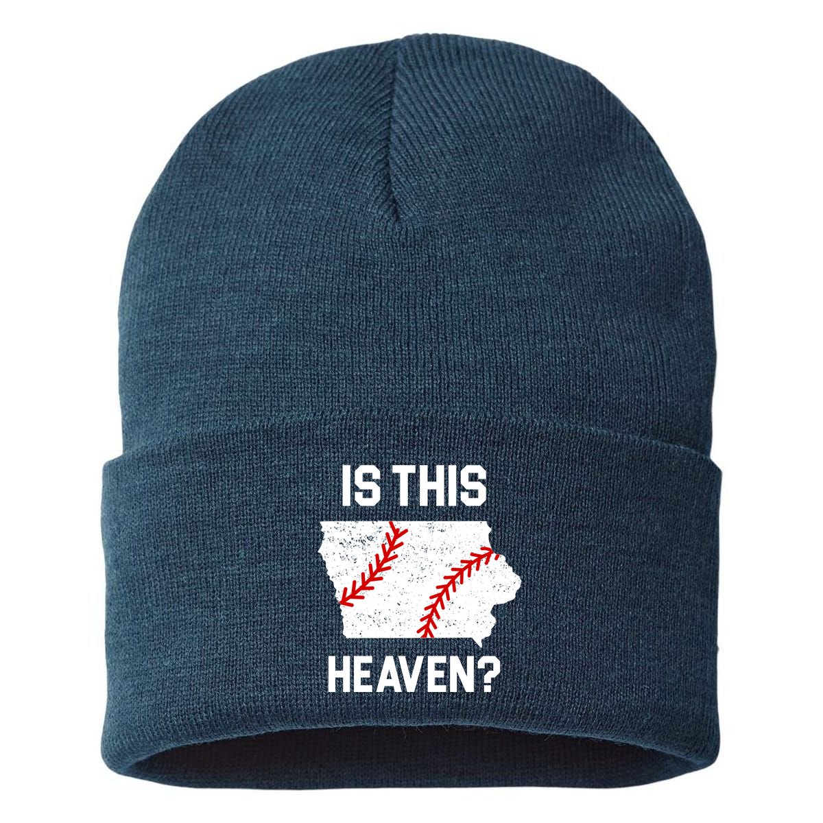 Is This Heaven Iowa Baseball Sustainable Knit Beanie