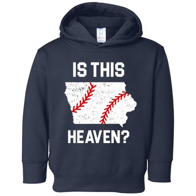 Is This Heaven Iowa Baseball Toddler Hoodie