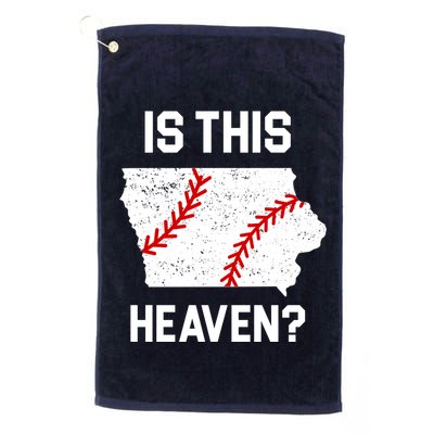 Is This Heaven Iowa Baseball Golf Towel