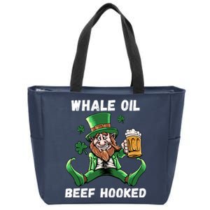 IRISH TODAY HUNGOVER TOMORROW ST PATRICKS DAY Zip Tote Bag