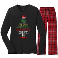 It's Too Hot For Ugly Christmas funny holiday Women's Long Sleeve Flannel Pajama Set 