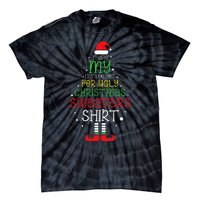 It's Too Hot For Ugly Christmas funny holiday Tie-Dye T-Shirt