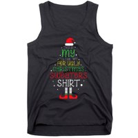 It's Too Hot For Ugly Christmas funny holiday Tank Top