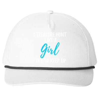 I Treasure Hunt Like A Gift Meaningful Gift Snapback Five-Panel Rope Hat