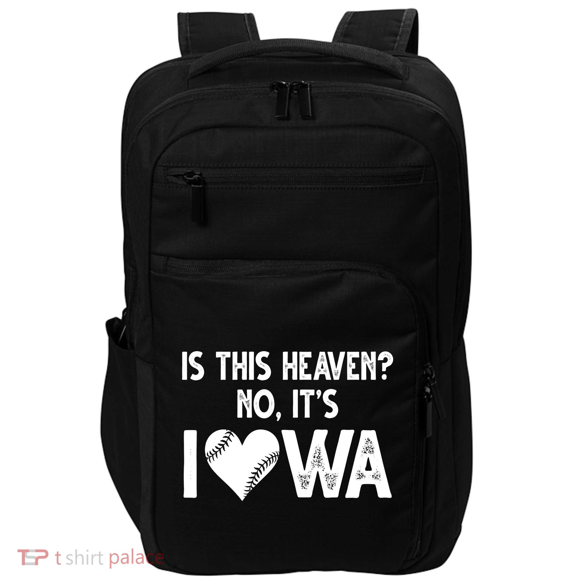 Is This Heaven No It's Iowa Baseball Lover Impact Tech Backpack
