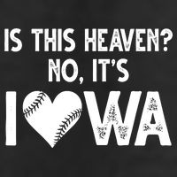 Is This Heaven No It's Iowa Baseball Lover Adult Drive Performance Visor