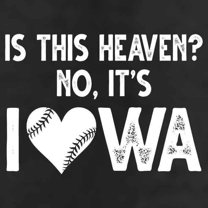 Is This Heaven No It's Iowa Baseball Lover Adult Drive Performance Visor