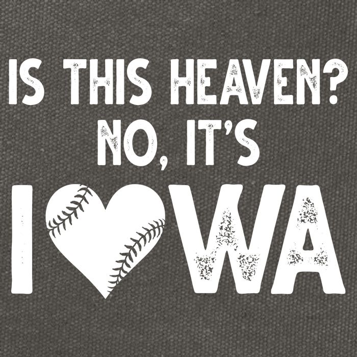 Is This Heaven No It's Iowa Baseball Lover Cotton Canvas Backpack