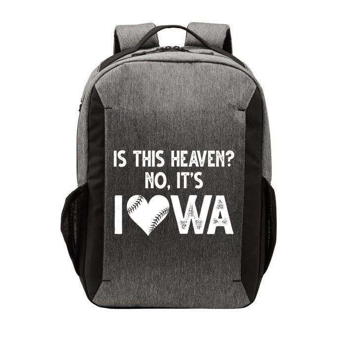 Is This Heaven No It's Iowa Baseball Lover Vector Backpack
