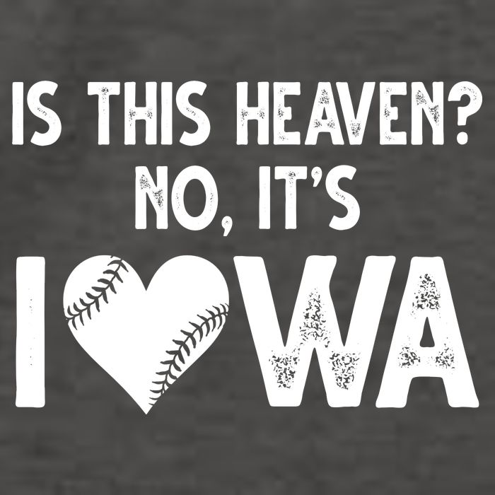 Is This Heaven No It's Iowa Baseball Lover Vector Backpack