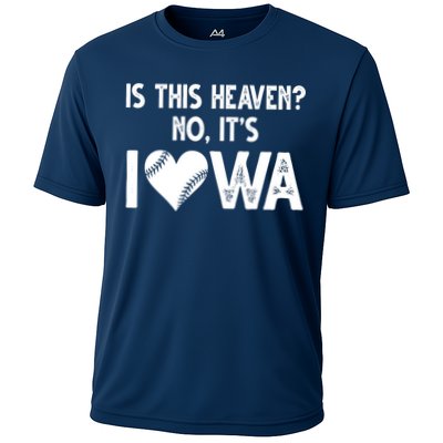 Is This Heaven No It's Iowa Baseball Lover Performance Shirt