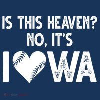 Is This Heaven No It's Iowa Baseball Lover Drawstring Bag