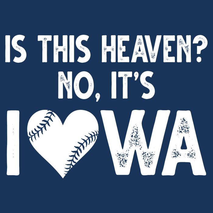 Is This Heaven No It's Iowa Baseball Lover Flatbill Hat