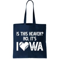 Is This Heaven No It's Iowa Baseball Lover Bag