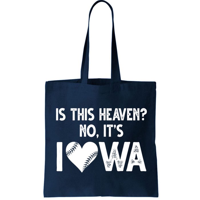 Is This Heaven No It's Iowa Baseball Lover Bag