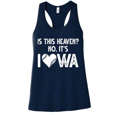 Is This Heaven No It's Iowa Baseball Lover Womens Tank Top