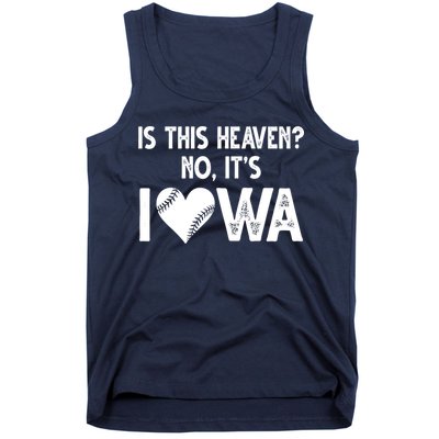 Is This Heaven No It's Iowa Baseball Lover Tank Top