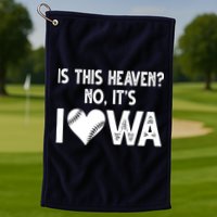 Is This Heaven No It's Iowa Baseball Lover Golf Towel