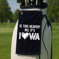 Is This Heaven No It's Iowa Baseball Lover Golf Towel