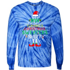 ItS Too Hot For Ugly Christmas Funny Xmas Tie-Dye Long Sleeve Shirt