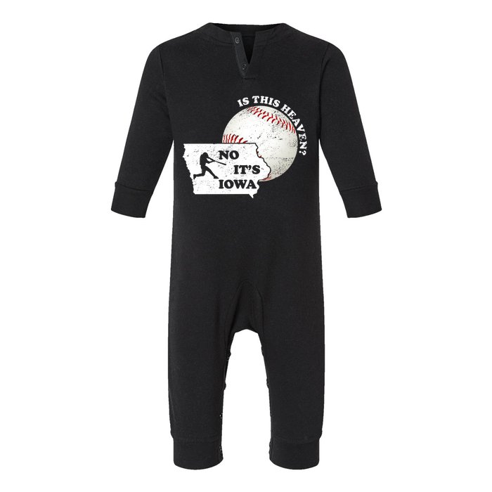 Is This Heaven? No It's Iowa Infant Fleece One Piece